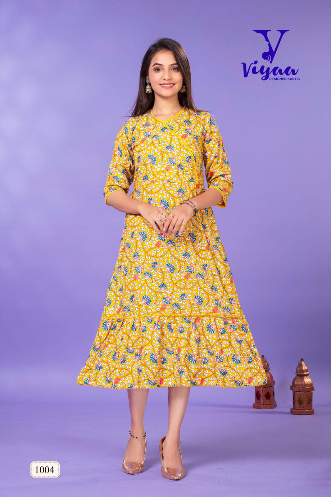 Starbuck V1 By Viyaa Rayon Designer Printed Kurtis Catalog